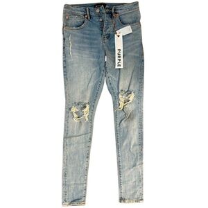 Purple Brand Men’s Jeans (Size 28) – Vintage Style with Distressed Knees